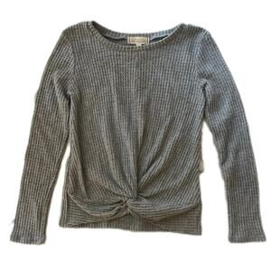 Walking on sunshine waffle knit shirt